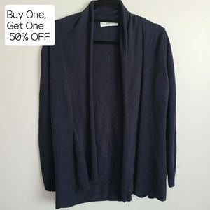 ZARA Navy Blue Cardigan SIZE LARGE
